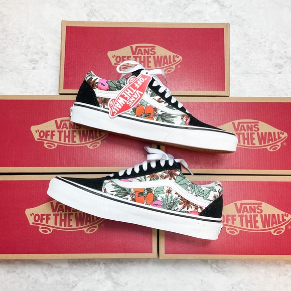 NIB Vans Old Skool Multi Tropical Skate Sneakers - Picture 7 of 10